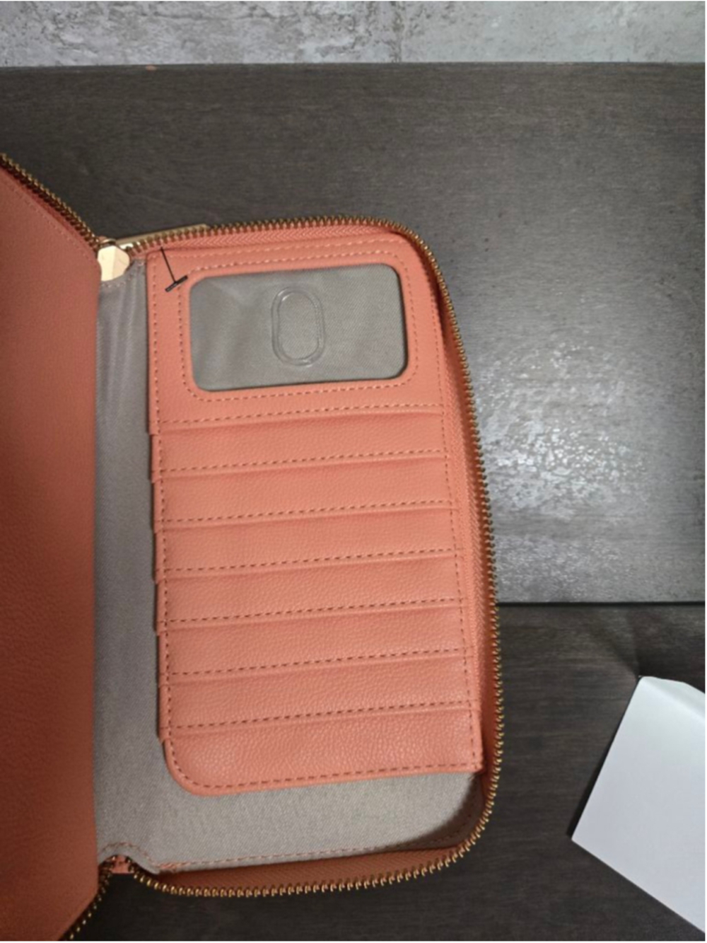 Women's Thirty-One Peach Zip-Around Wallet One Size - Picture 5 of 11